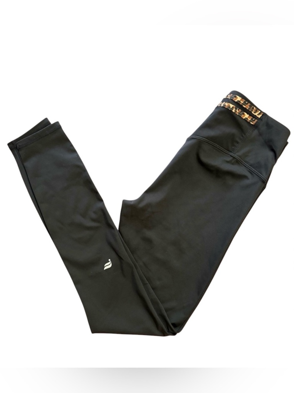 Fabletics BUNDLE - Like New -Leggings with leopard print detail & Black -Size S